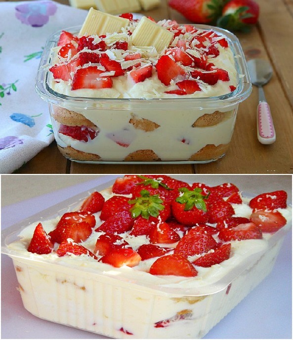 Tiramisu Truskawkowe z Białą Czekoladą: Szybkie i Super Pyszne! 🍓🍫