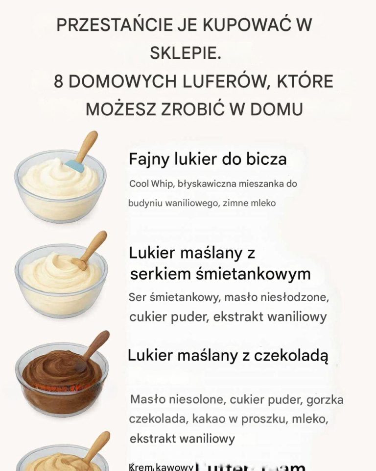Przestań kupować je w sklepie. 8 domowych lukrów, które możesz zrobić w domu
