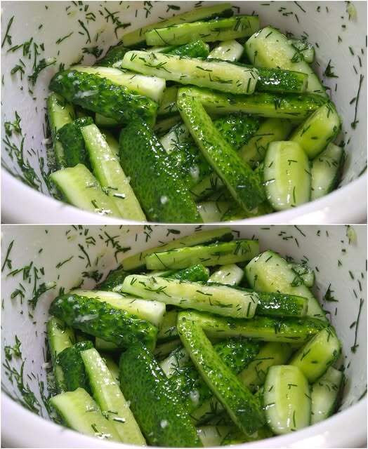 Lekko solone ogórki „Minute”. Mój mąż prosi tylko o ten przepis