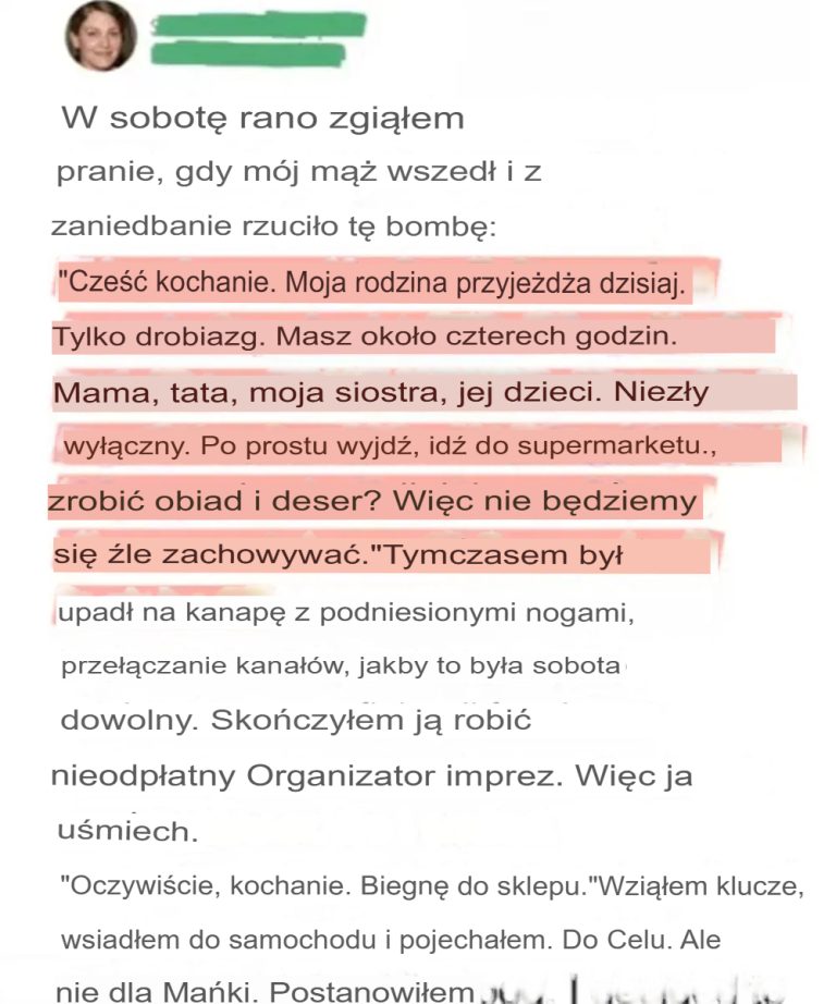 Mój mąż zrzucił na mnie obowiązek organizacji przyjęcia, więc dałam mu nauczkę, której nigdy nie zapomni.