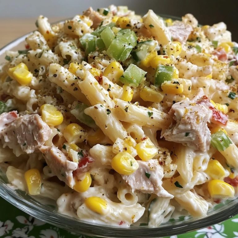 Sałatka makaronowa z tuńczykiem i kukurydzą