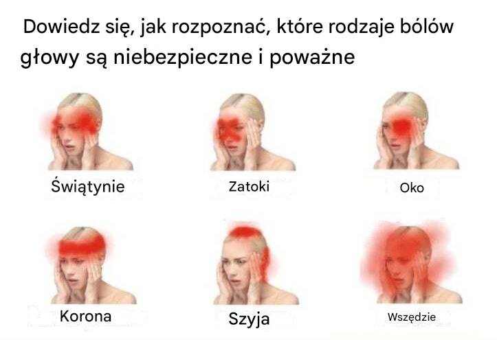 Dowiedz się, jak rozpoznać, które rodzaje bólów głowy są niebezpieczne i poważne