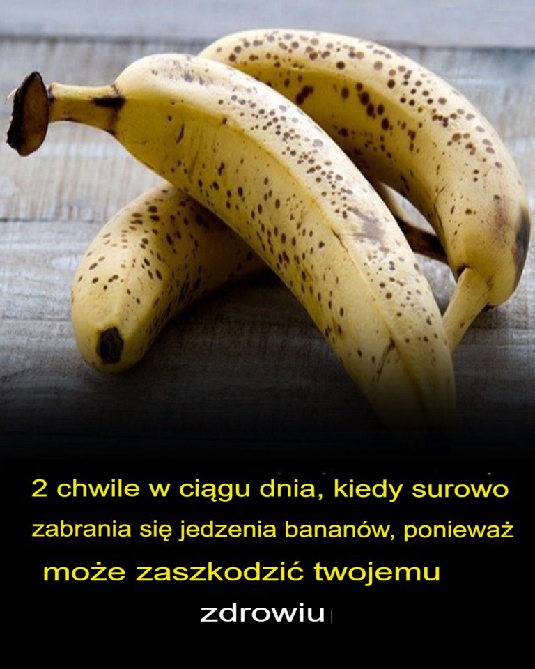 2 pory dnia, kiedy absolutnie nie powinieneś jeść bananów