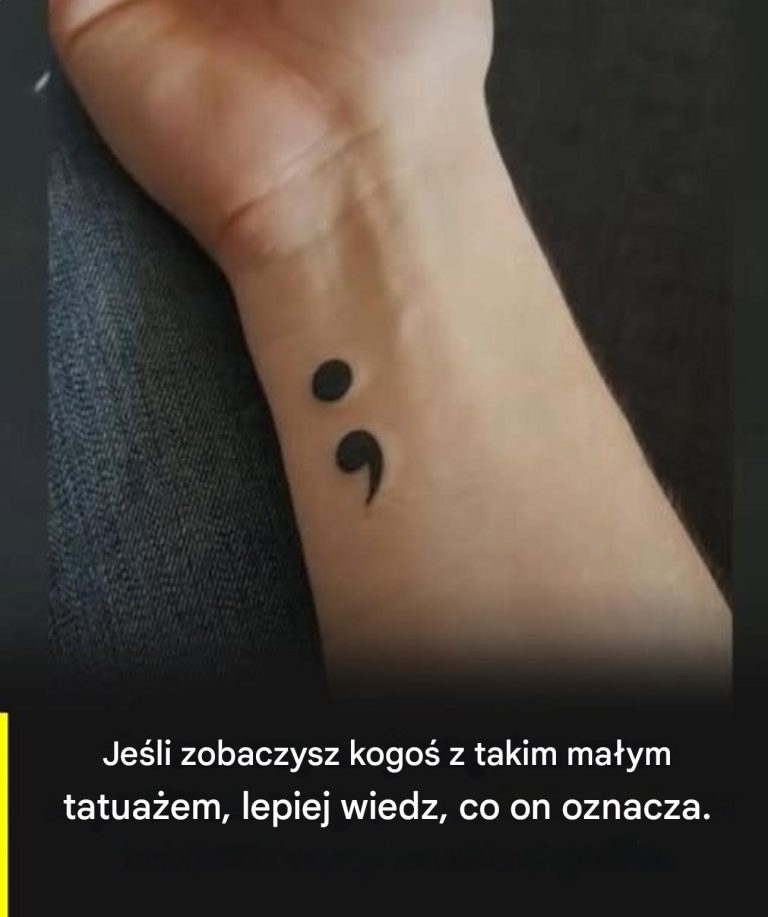 Jeśli widzisz kogoś ze średnikiem na ciele, oto co on naprawdę oznacza