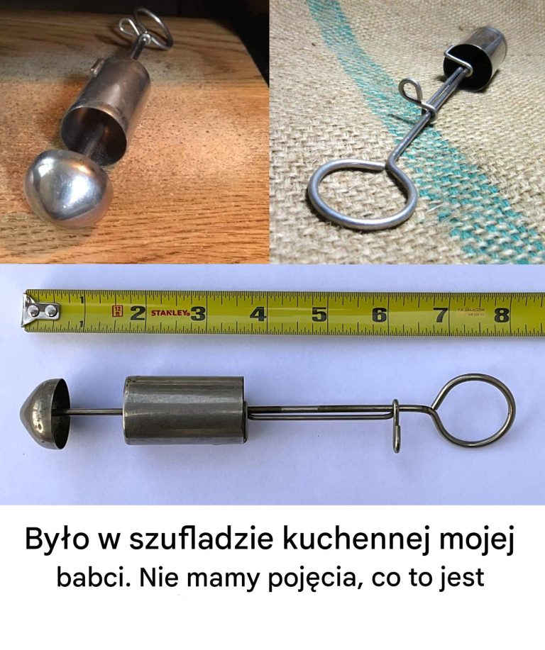 Było w szufladzie kuchennej mojej babci. Nie mamy pojęcia, co to jest.