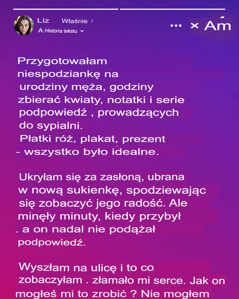 Schowałam się za kurtyną, żeby zrobić mężowi niespodziankę w dniu jego urodzin – to, czego byłam świadkiem, zmieniło wszystko i zemściłam się