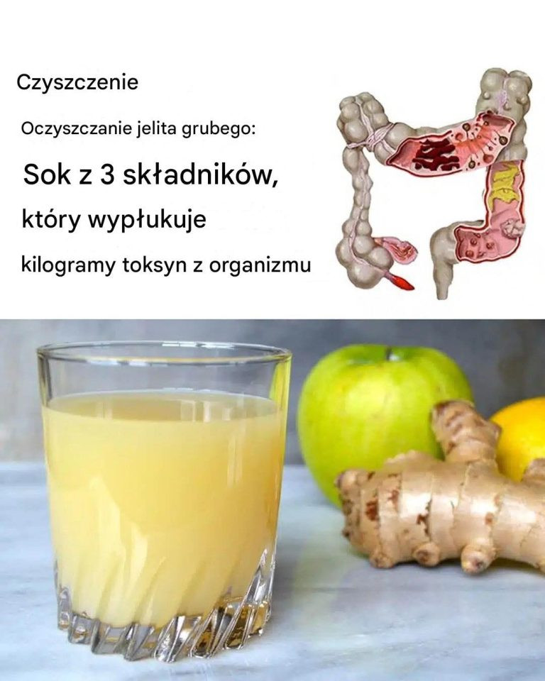 Sok oczyszczający jelito grube: jabłka, imbir i cytryna wypłukują toksyny