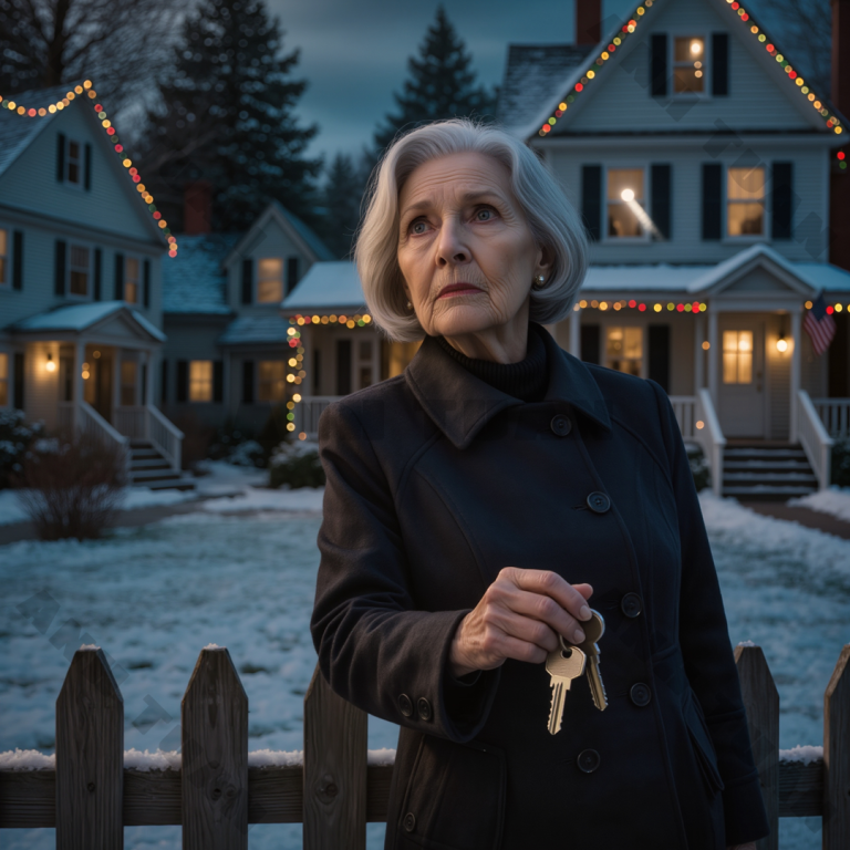 Podczas kolacji wigilijnej u mojego syna spojrzał na mnie i powiedział: „W tym roku święta są tylko dla najbliższej rodziny, będzie lepiej bez ciebie”, a gdy byłam jeszcze w szoku, wszyscy unieśli kieliszki, nagle zadzwonił mój telefon z nieznanego numeru i usłyszeliśmy: „Idź teraz do domu, zaufaj mi, wyjdź natychmiast”, a gdy otworzyłam drzwi mojego domu, nie mogłam uwierzyć w to, co widziałam.