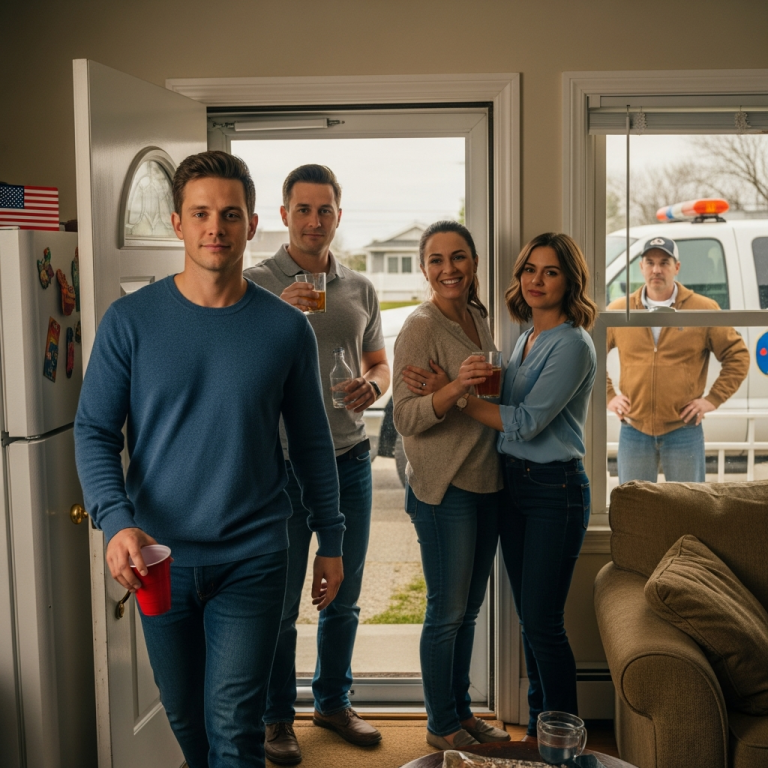 W salonie mojego taty panował hałas w ten przytulny, znajomy sposób – telewizor mruczał w tle, lód brzęczał w plastikowych kubkach, a światło na ganku prześwitywało przez żaluzje, jakby czuwało. To był taki wieczór, kiedy wszyscy przekrzykują się nawzajem i nazywają to miłością.