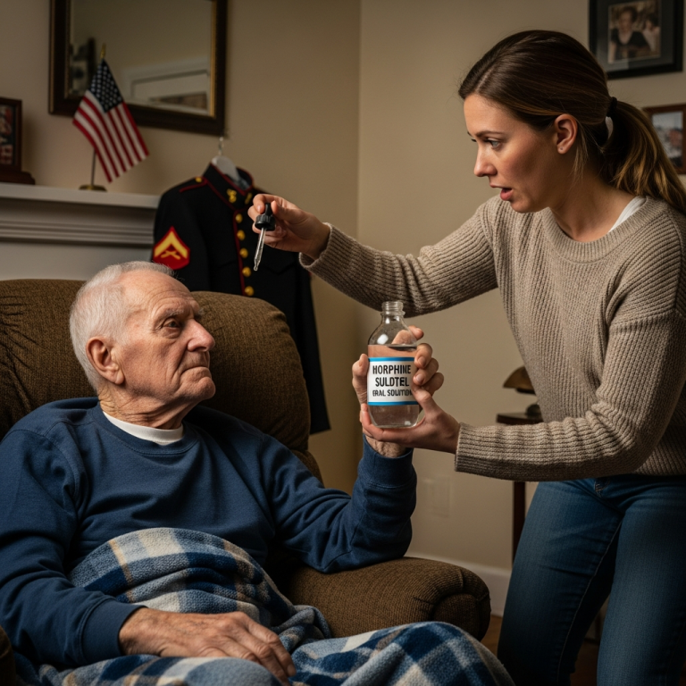 Miał raka w czwartym stadium, ale jego „lek przeciwbólowy” smakował jak woda. Wskazał mi zamknięte pudełko.