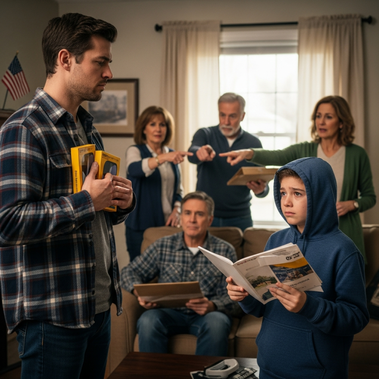 Wydałem 3600 dolarów na dzieci mojej siostry, a mój syn dostał używany notes i uśmiech.