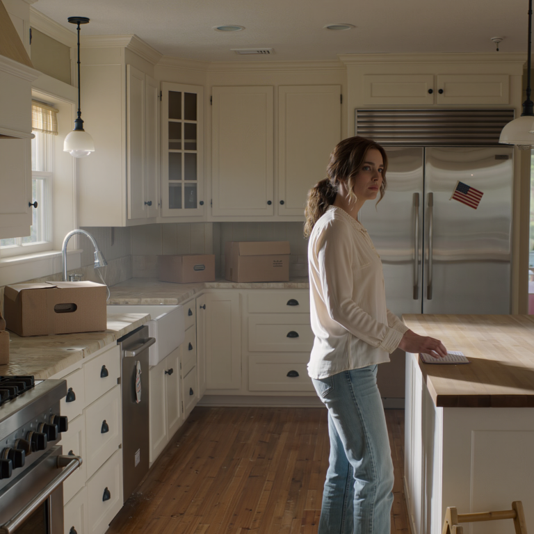 Tata zapomniał się rozłączyć. Słyszałem każde słowo: „Ona jest ciężarem”. Milczałem… ale nie trwało to długo. Od tamtej chwili wszystko się zmieniło. Postanowiłem sprzedać dom za 980 tysięcy dolarów, który zostawiła mi babcia, wyprowadziłem się i zniknąłem, zanim moi rodzice wrócili z Europy. Uśmiechali się… aż klucz przestał działać. Dom? Pusty. Notatka na blacie głosiła po prostu: „To przez ciężar”.