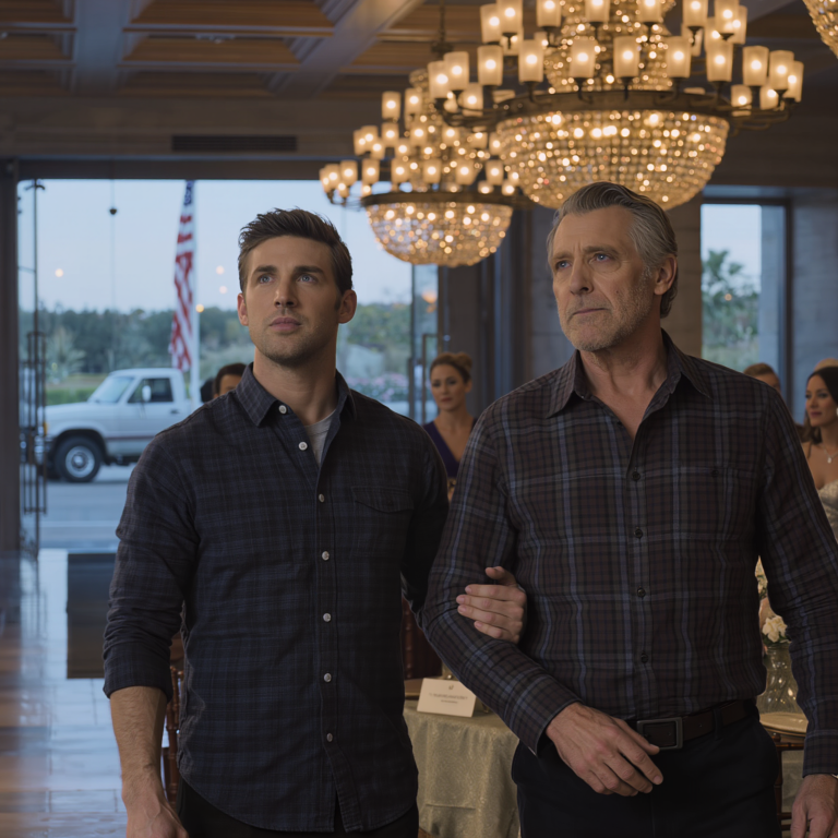 Rodzina panny młodej mojego syna nazwała mnie „υneᴅυcateᴅ” na jego ślubie… Byłem tam jako samotny ojciec, który go wychował – ale na mojej wizytówce widniał napis: „Tak zwany tata…”. Rodzina panny młodej, dumna ze swoich dyplomów, śmiała się, jakby to był żart. Kiedy próbowałem wstać i wyjść, mój syn powiedział: „Tato, chodźmy do domu”. Następnego dnia w ich firmie wydarzyło się coś niewiarygodnego…