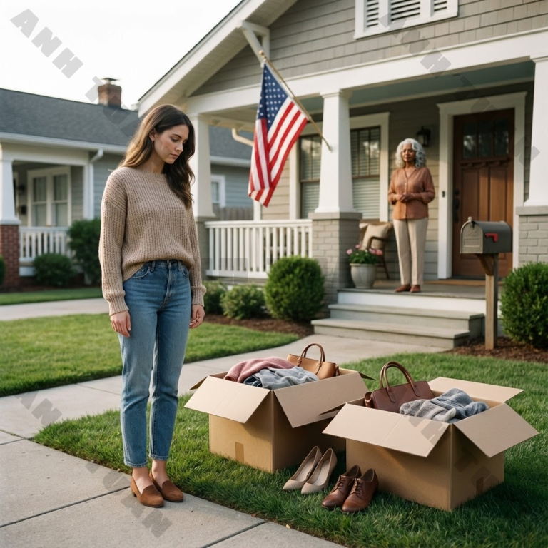 Żona mojego syna po cichu wymieniła zamki w moim domu pod moją nieobecność, mając nadzieję, że będzie mogła tam mieszkać beze mnie. Ale następnego ranka znalazła wszystkie swoje ubrania, torebki, buty i rzeczy osobiste starannie spakowane w opisanych pudłach na trawniku przed domem. Ta spokojna, mała scena delikatnie przypomniała wszystkim w rodzinie, że na papierze dom nadal jest na moje nazwisko.