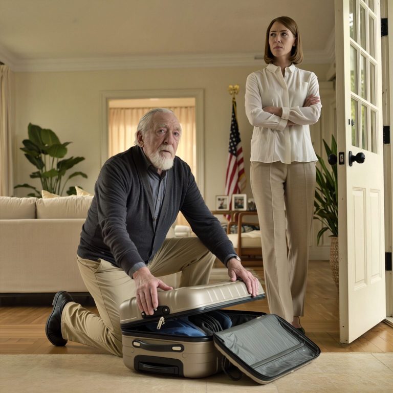 Na pogrzebie mojego syna moja synowa spojrzała na mnie i powiedziała: „Tato, nie płacz już. Chcę, żebyś spakował swoje rzeczy i wyprowadził się w ciągu 30 dni”. Skinąłem głową, spakowałem bagaż i wyszedłem. Następnego ranka przed jej domem pojawił się wyjątkowy gość…