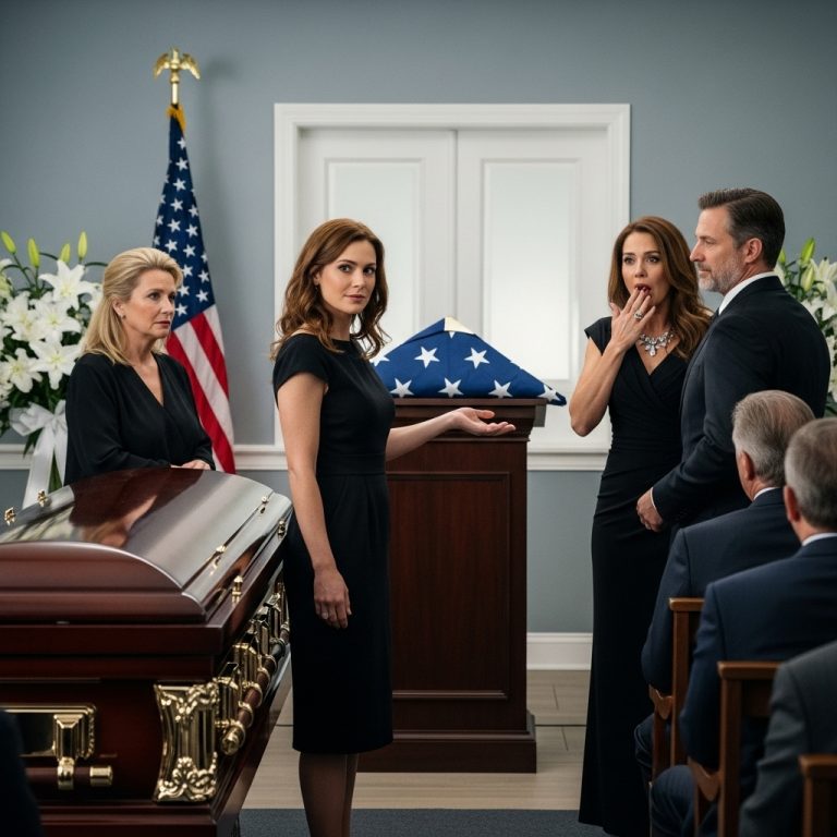 Sześć lat po tym, jak moja siostra ukradła mi narzeczonego-milionera, obnosiła się z nim na pogrzebie naszej matki — ale kiedy powiedziałam: „Czy poznaliście już mojego męża?”, cała sala przestała oddychać.