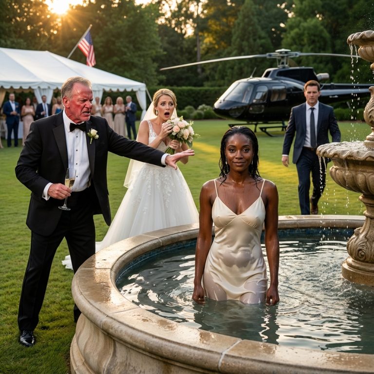 Moja rodzina śmiała się, kiedy weszłam sama na ślub mojej siostry w ogrodzie Buckhead. Ktoś przy barze krzyknął: „Ona nawet nie potrafi znaleźć partnera!”. Wtedy mój ojciec położył mi rękę na ramieniu, uśmiechnął się do kamer… i wepchnął mnie do marmurowej fontanny.