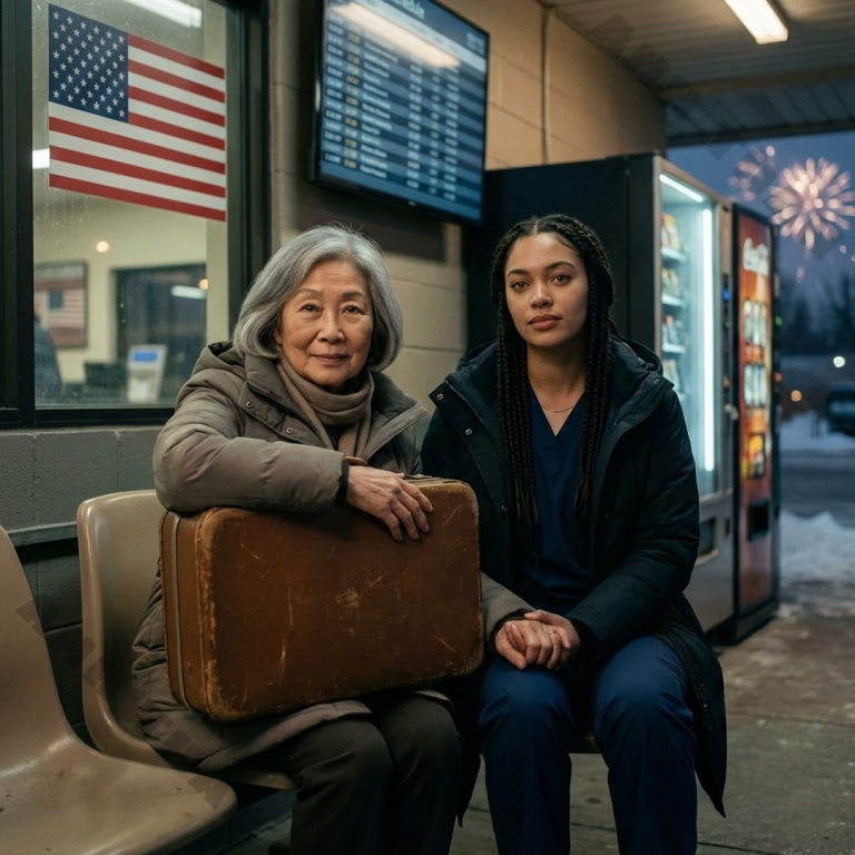 W sylwestra moja synowa powiedziała: „Uważamy, że powinnaś się przeprowadzić w jakieś miejsce z większym wsparciem. Wiele się tu zmieniło i nie będziesz już czuła się tak komfortowo jak kiedyś”. Nie sprzeciwiłam się. Spakowałam małą torbę, cicho wymknęłam się i ostatecznie usiadłam na dworcu autobusowym, starając się nie załamać. Młoda kobieta to zauważyła, zapytała, czy wszystko w porządku i została ze mną, aż w końcu się uspokoiłam. Potem wykonała cichy telefon i powiedziała: „Tato… znalazłam ją. Tak, jestem pewna”.