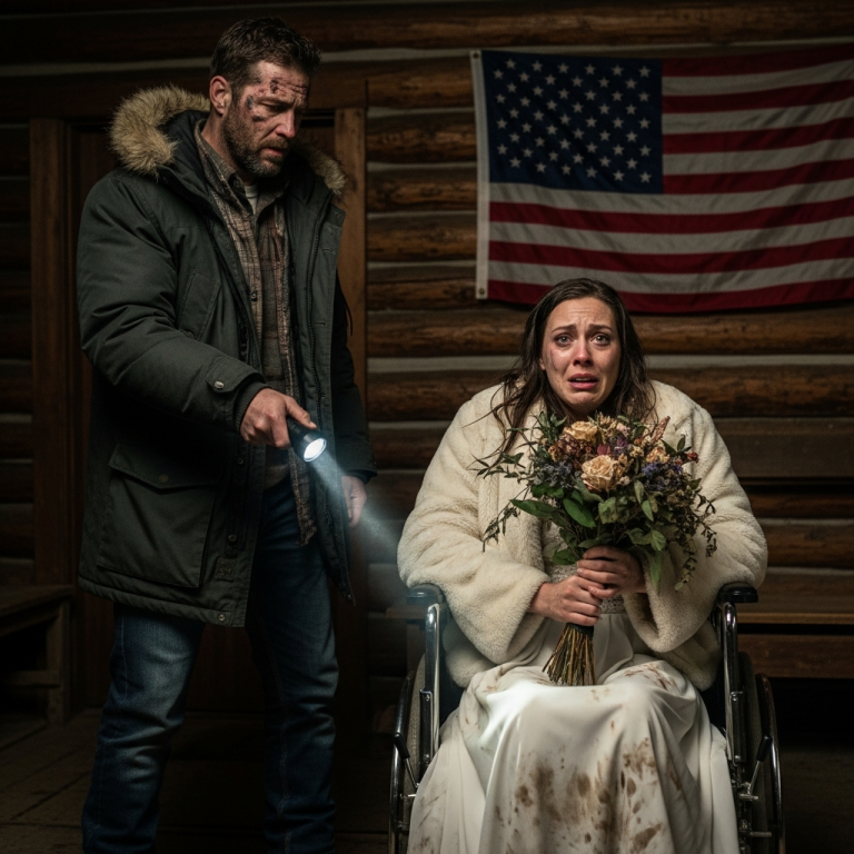 Przejechałam pięćdziesiąt kilometrów w zamieć, żeby sprawdzić, co u „najemców”, których nigdy wcześniej nie spotkałam, i moja latarka wylądowała na pannie młodej na wózku inwalidzkim – z welonem wciąż zapiętym, z dłońmi splecionymi wokół zamarzniętego bukietu. Drzwi do domku były otwarte, kominek wystygł, a wszystko wyglądało, jakby ktoś po prostu… odszedł. Stałam tam, wsłuchując się w szum wiatru, i zdałam sobie sprawę, że to nie był wypadek –q.