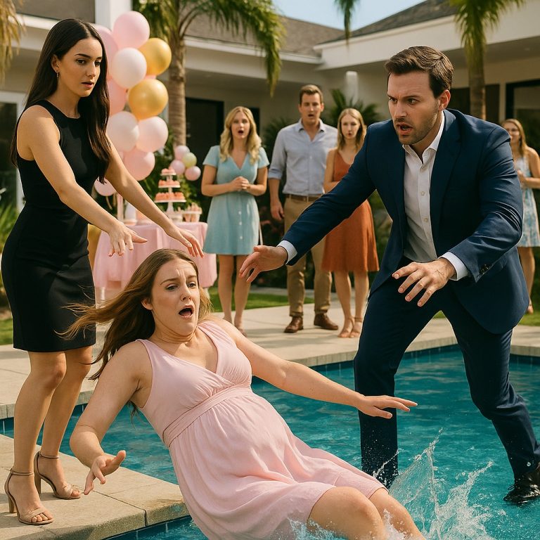 Okrutna kochanka wepchnęła ciężarną kobietę do basenu – ale reakcja miliardera zszokowała… CH2