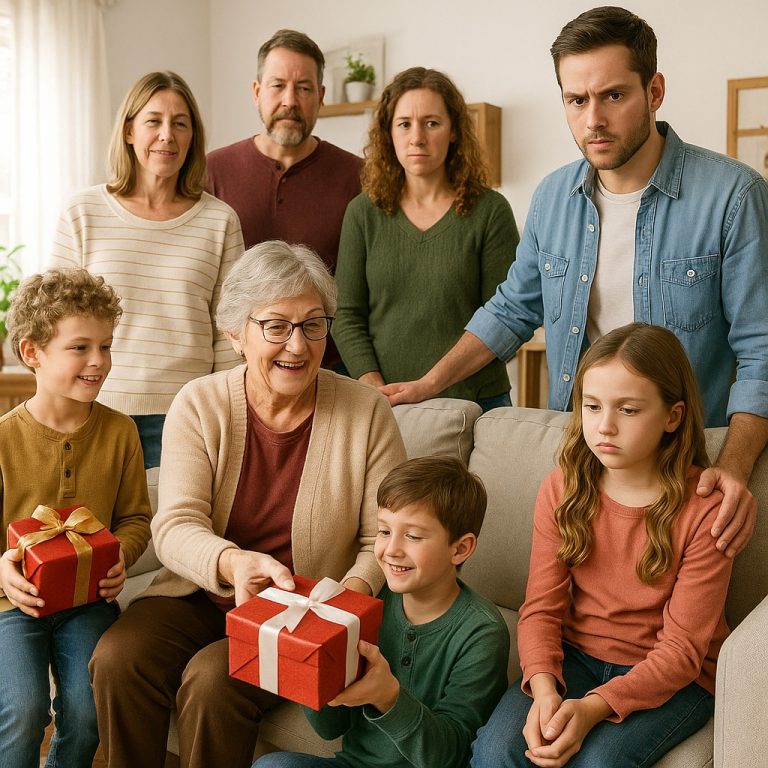 Dała każdemu wnukowi prezent – ​​oprócz mojej córki… Potem wstał mój mąż… CH2
