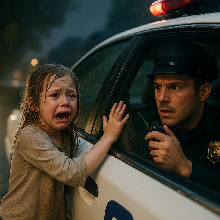 Płacząca dziewczynka puka do radiowozu: „Niech tatuś się zatrzyma!” — Policjant dzwoni pod numer 911 w szoku… CH2