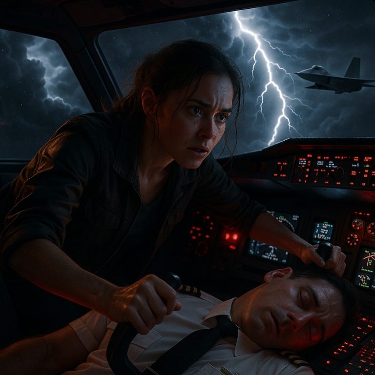 CH2 – Na wysokości 35 000 stóp obaj piloci się poddali — dopóki myśliwce F-22 nie usłyszały sygnału wywoławczego nastolatki „Falcon-Six”.