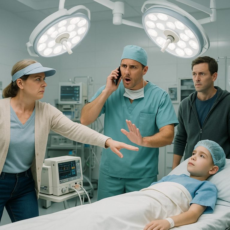 CH2 – Karen ze wspólnoty mieszkaniowej próbowała opóźnić operację mojego syna — lekarz wezwał policję, gdy dotknęła sprzętu…