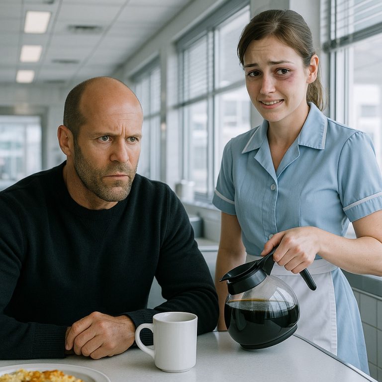 CH2 – Zauważył siniaki pod oczami kelnerki — to, co zrobił Jason Statham, uciszyło całą restaurację…