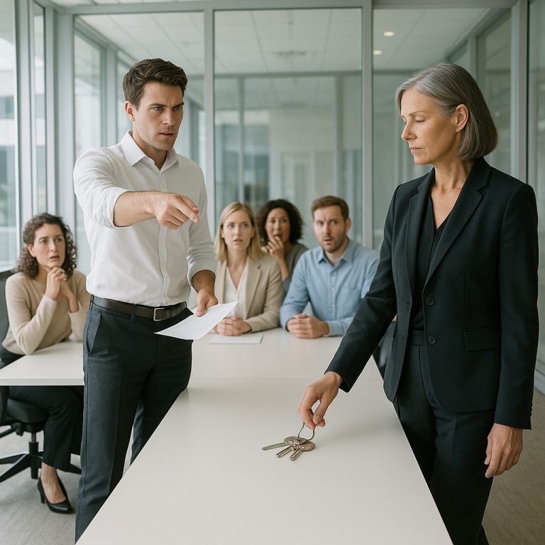 CH2 – „TERAZ JESTEM WIELKIM SZEFEM!” – oświadczył syn założyciela w pierwszym dniu pracy, zwalniając mnie publicznie, by dać przykład…