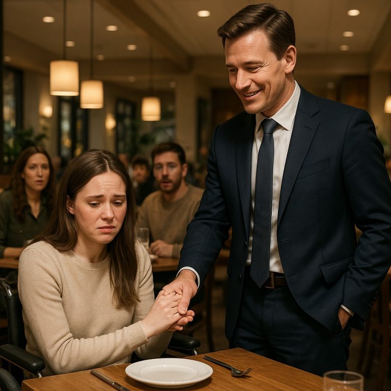 Zaaranżowali sparaliżowaną dziewczynę jako żart na randce w ciemno — aż do momentu, gdy samotny ojciec, prezes firmy, wziął ją za rękę i… CH2