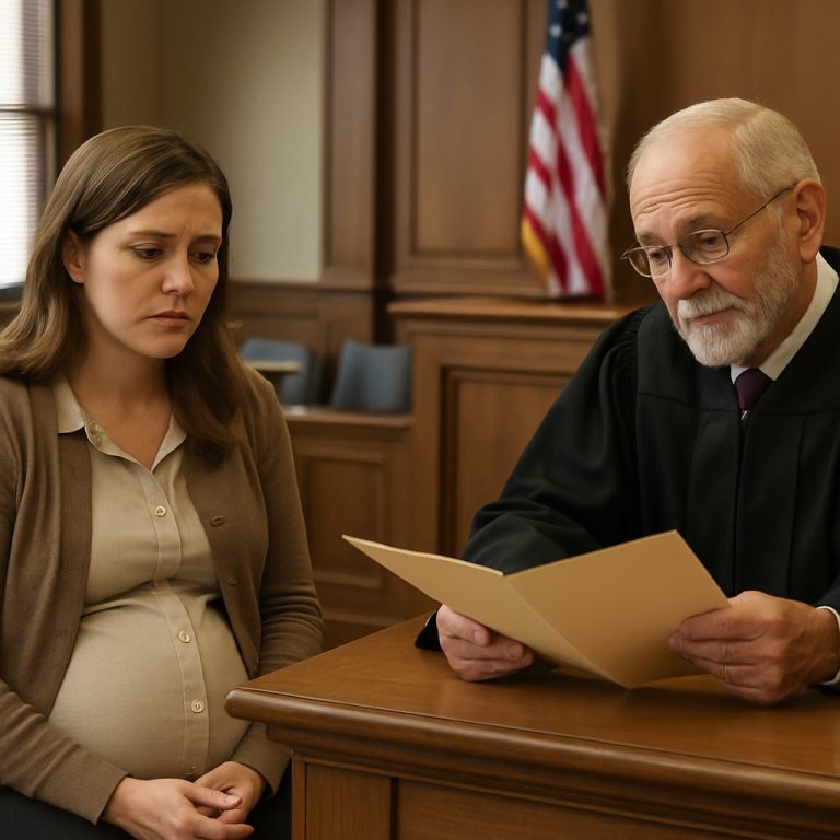 Nauczycielka w ciąży ukarana grzywną za przedwczesne opuszczenie szkoły – sędzia Caprio odkrył, że jest w trakcie porodu