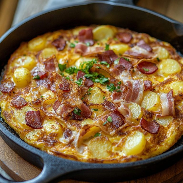 Omlet farmera (bekon, ziemniaki, cebula)