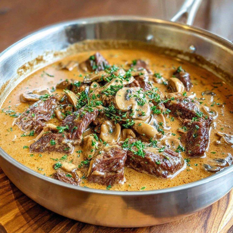 remowa wołowina z grzybami (w stylu Stroganowa)