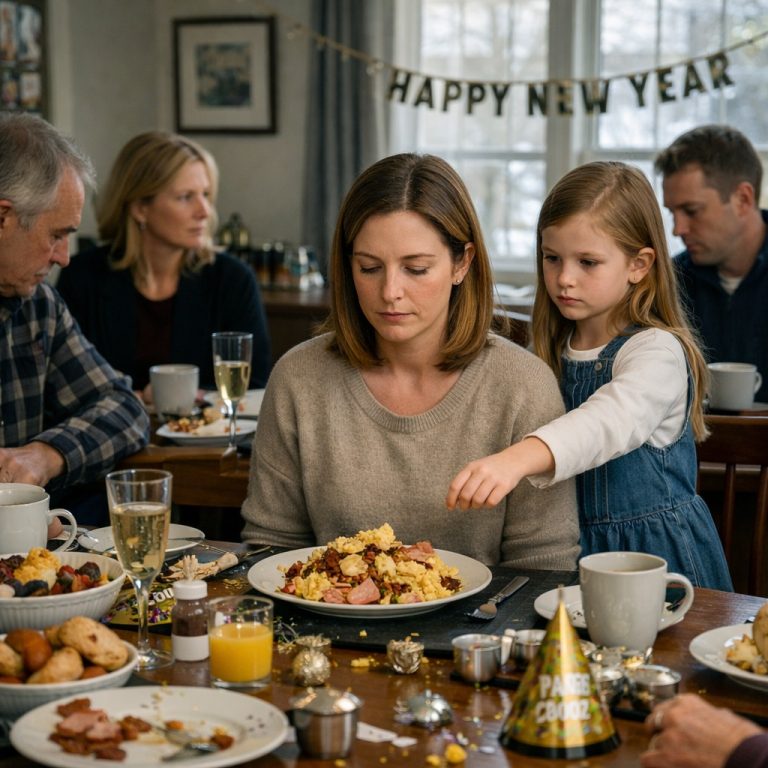Córka mojej siostry wrzuciła mi resztki na talerz, mówiąc: „Mama mówi, że jesteś rodzinnym śmieciem”. Potem ja…