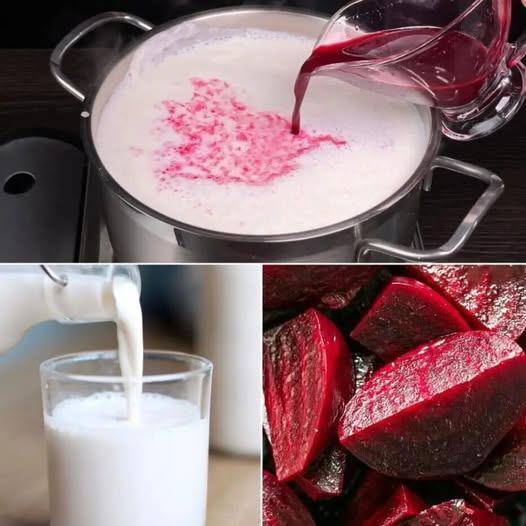 Kremowe mleko buraczane