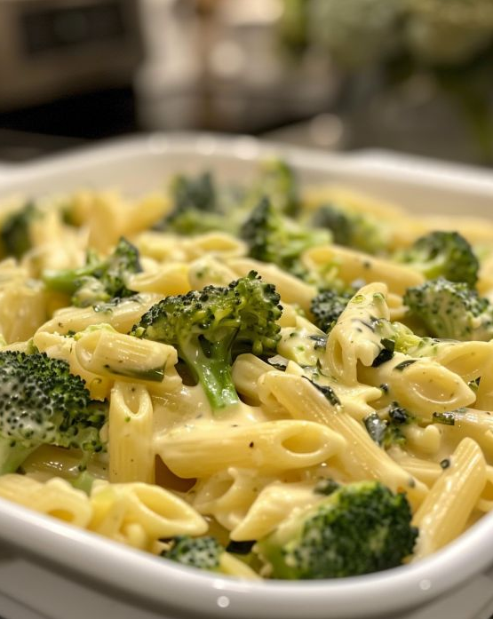 Kremowy makaron z brokułami z piekarnika – danie rozgrzewające na każdy wieczór w tygodniu