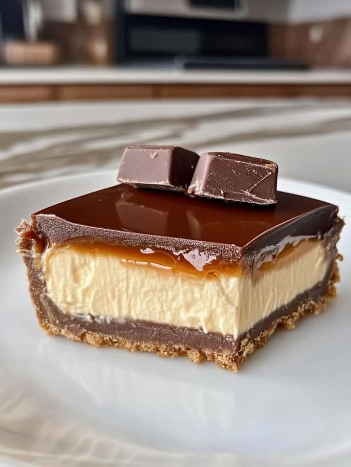 Domowy sernik Twix bez pieczenia