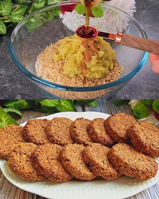 Zapiekanka owsiana z jabłkami i orzechami włoskimi