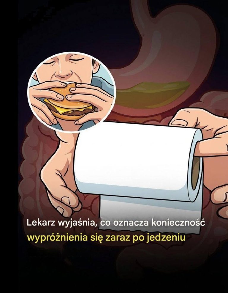 Lekarz wyjaśnia, co oznacza konieczność wypróżnienia się zaraz po jedzeniu