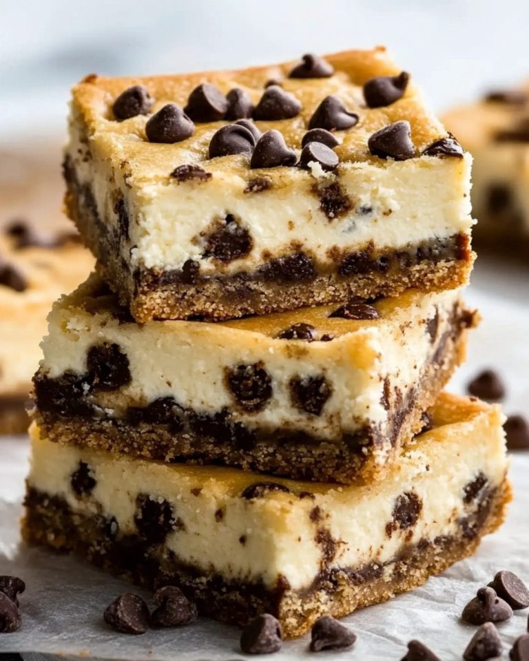 Batony sernika z kawałkami czekolady